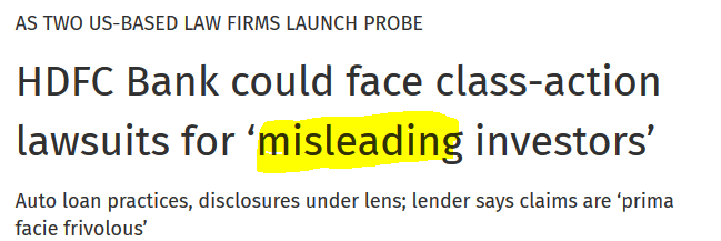 TIMES ARE CHANGING : HDFC BANK ?