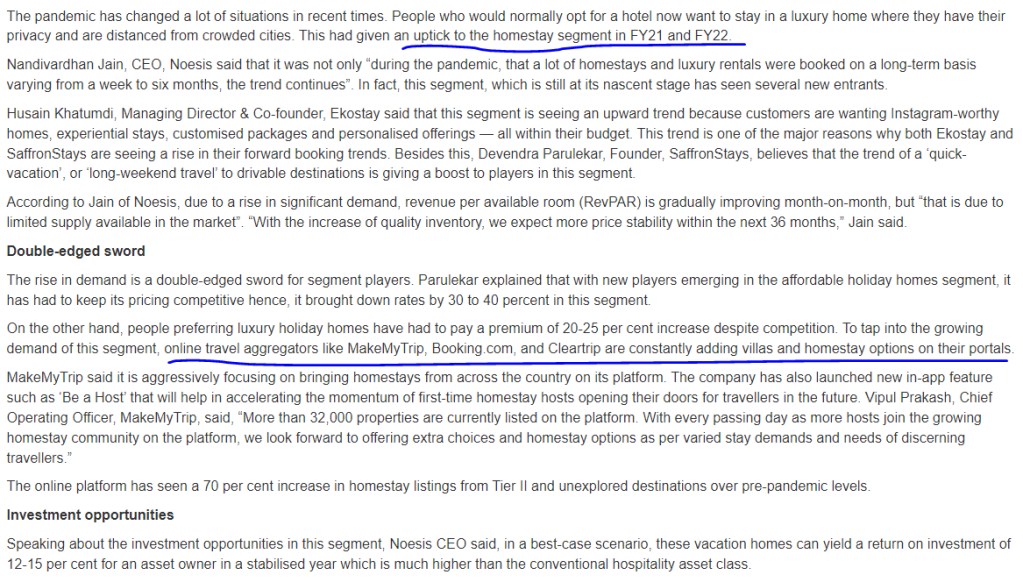 Homestay are here to stay
